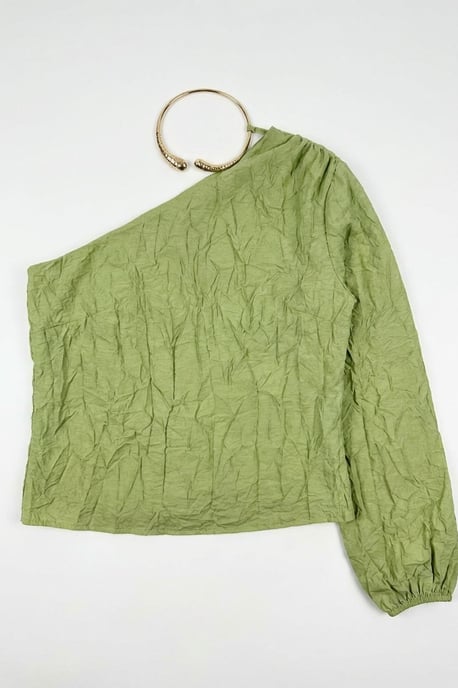 Schoudervrije Cut Out Blouse - Image 5