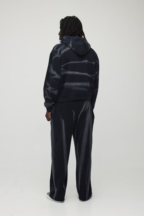 Oversized Boxy Smoke Washed Hooded Tracksuit - Image 3