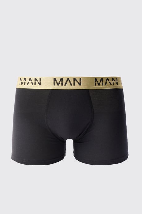 5 Pack Man Dash Gold Waistband Boxers - Image 4
