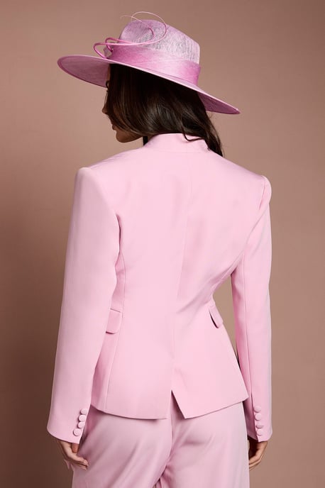 Lisa Tan 3D Corsage Wrap Blazer - Image 3