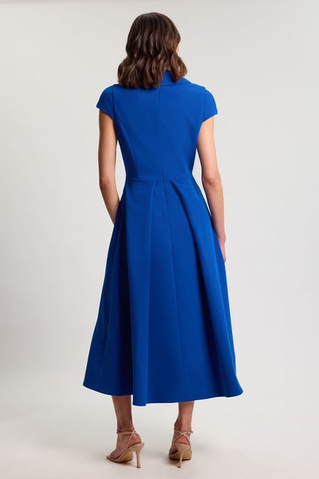 Square Neck Tailored Full Skirted Maxi Dress - Image 3