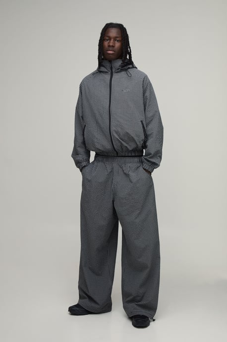 Extreme Parachute Check NylonTrouser - Image 4