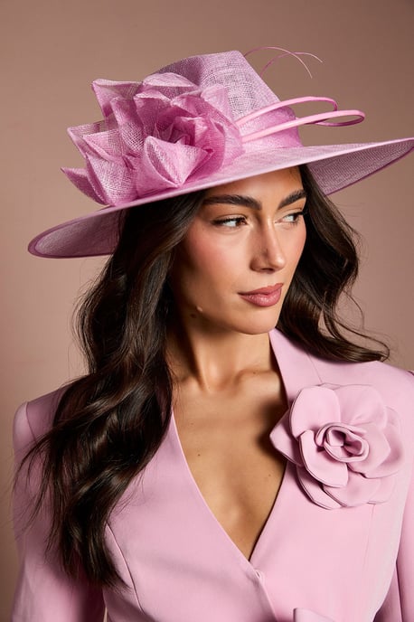 Lisa Tan Origami Flower Fedora Hat - Image 2