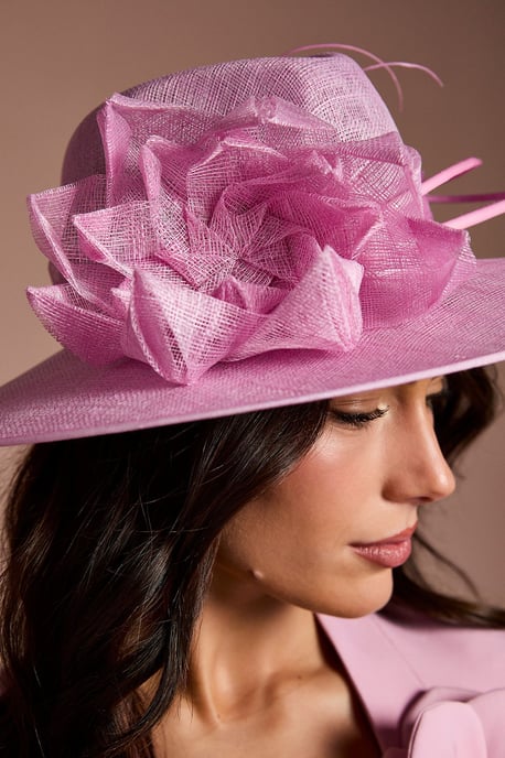 Lisa Tan Origami Flower Fedora Hat - Image 3