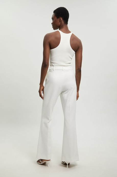 Compact Stretch Tailored Straight Leg Trouser - Image 3