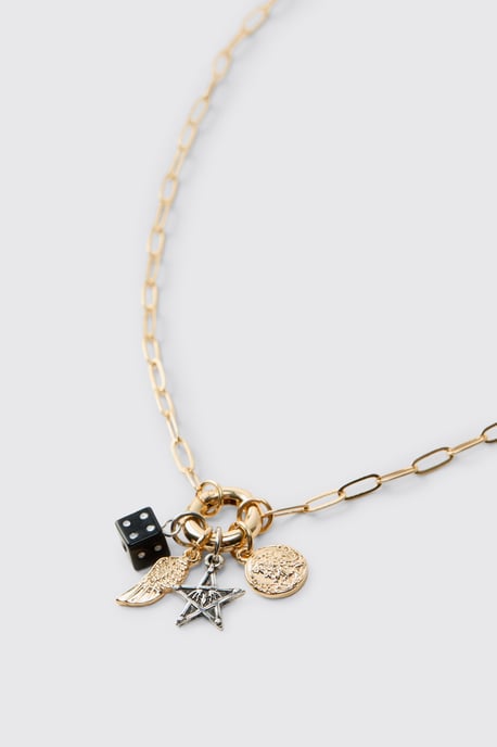 Gold Pendant Charm Necklace - Image 4