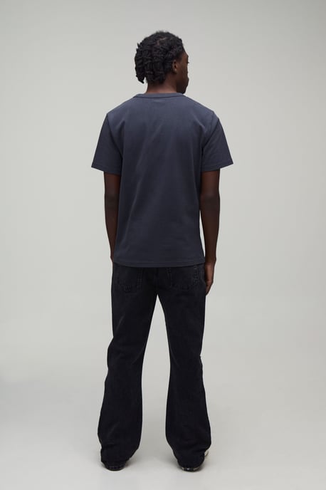 All Over Ripped Stacked Gusset Slim Flared Jeans - Image 2