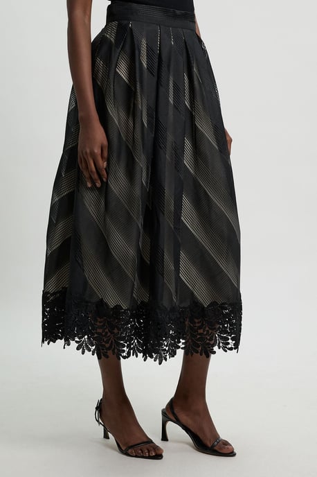 Textured Organza Mix Full Skirt - Image 2