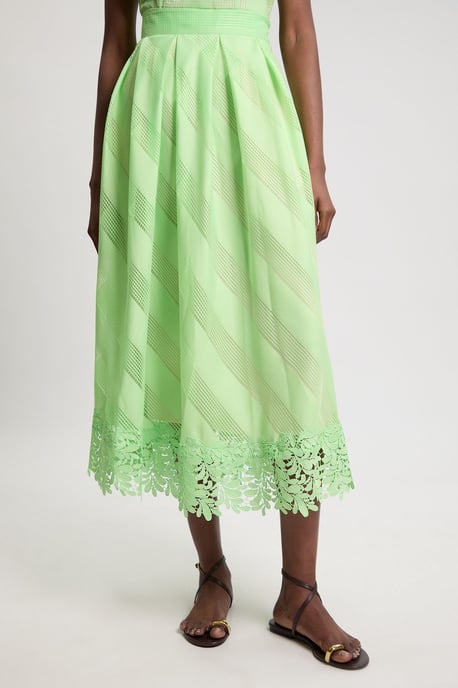 Textured Organza Mix Full Skirt - Image 2