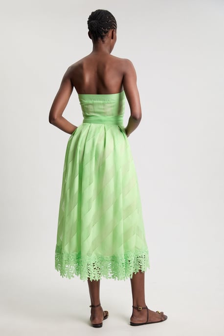 Textured Organza Mix Full Skirt - Image 3