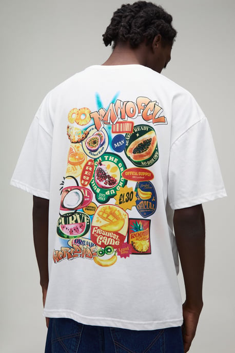Oversized Fruit Graphic T-Shirt - Image 1