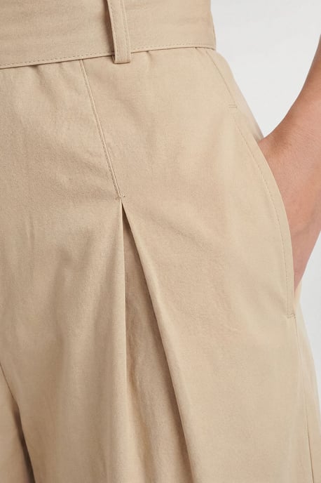 Tailored Cotton Trench Bandeau Jumpsuit - Image 3