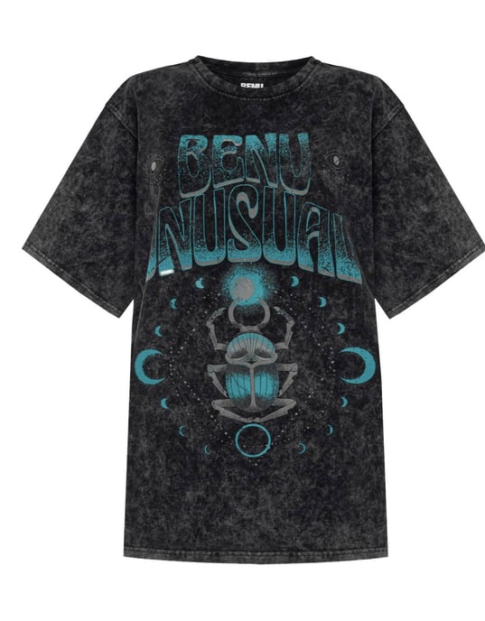 BENU svart dam-T-shirt med skarabé - Image 3