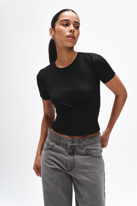 BENU svart vriden dam-T-shirt - Image 3