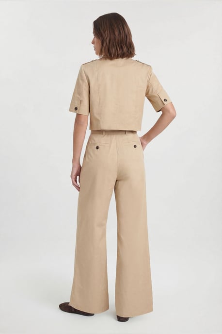 Tailored Cotton Trench Jacket - Image 2