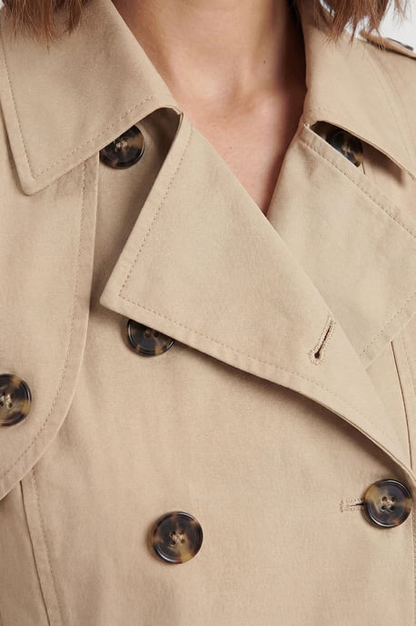 Tailored Cotton Trench Jacket - Image 3