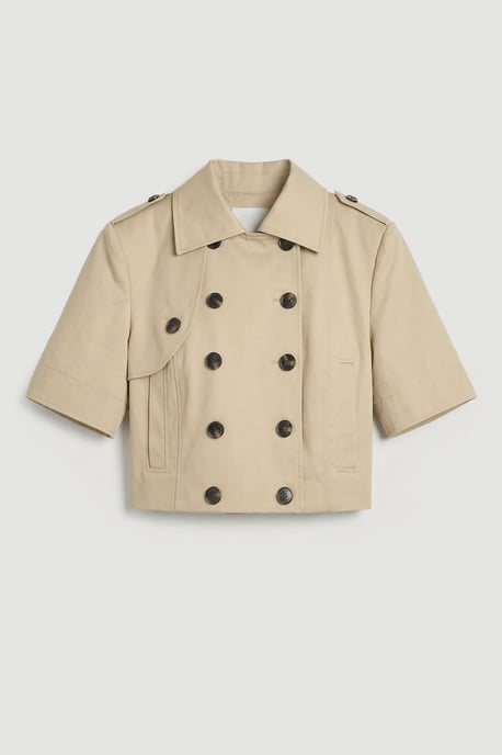 Tailored Cotton Trench Jacket - Image 4
