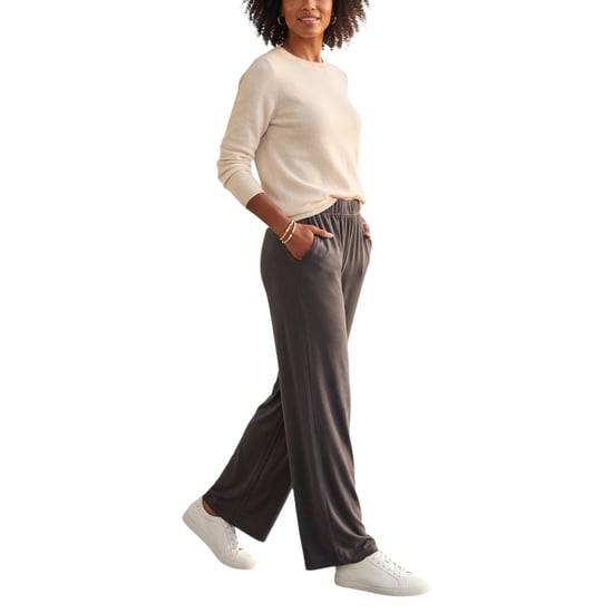 Kenneth Cole Womens Leggings Pull On Wide Leg Trouser Rise Stretchable Bottom - Image 2