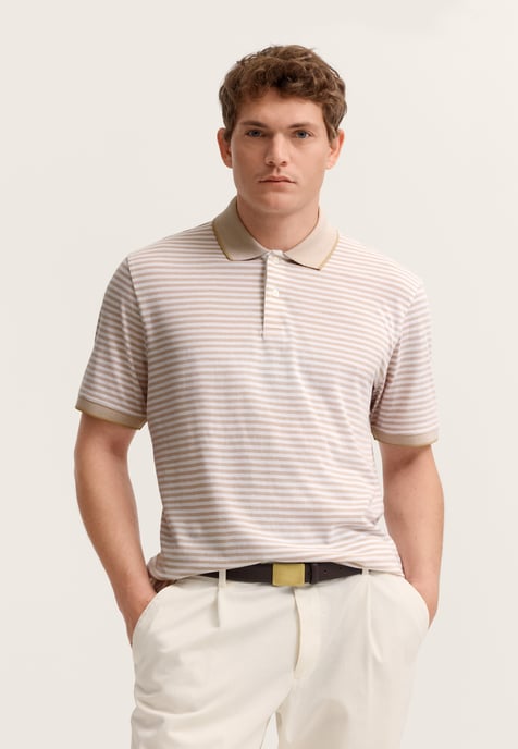 Bugatti Herren Polo shirt Modern Fit van een katoenmix - Image 1