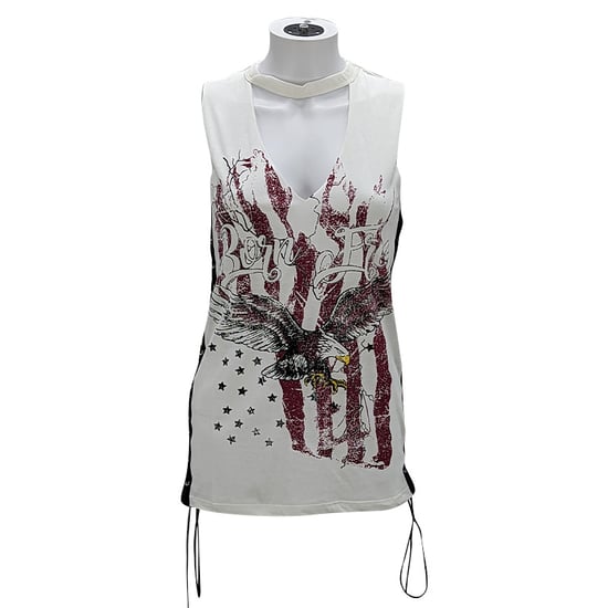 BRAVE SOUL DIANA Womens Short Sleeve T Shirt Casual Tops Drawstring Blouse Tee - Image 1