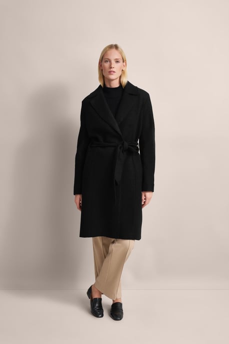Bugatti Damen Wollen trenchcoat met reverskraag - Image 4