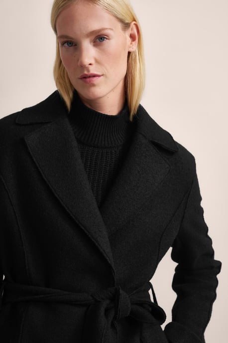 Bugatti Damen Wollen trenchcoat met reverskraag - Image 5
