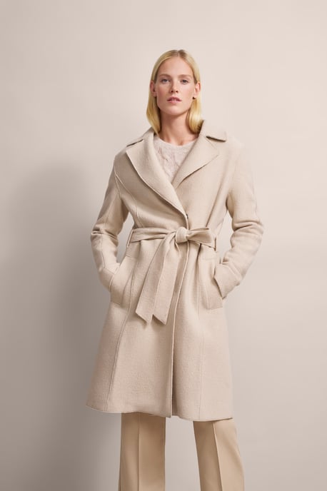 Bugatti Damen Wollen trenchcoat met reverskraag - Image 1