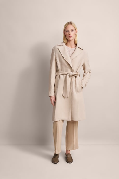 Bugatti Damen Wollen trenchcoat met reverskraag - Image 4
