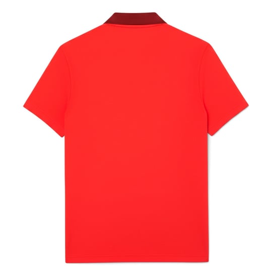 Men's Lacoste Djokovic Polo Shirt in Red - Image 2