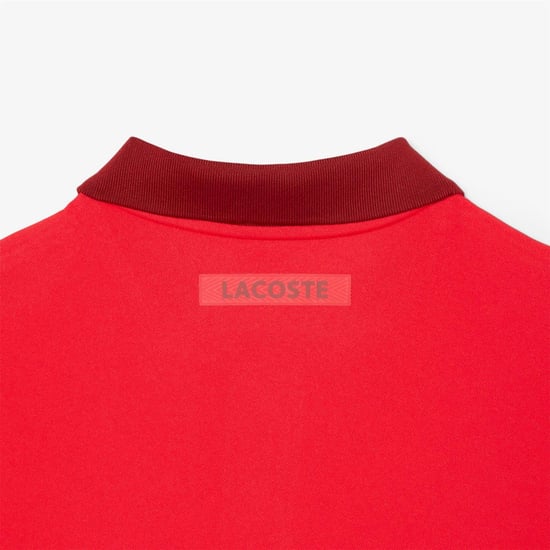 Men's Lacoste Djokovic Polo Shirt in Red - Image 6