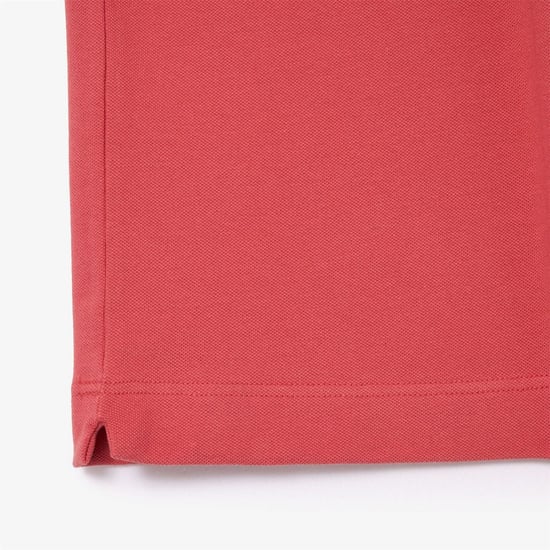 Men's Lacoste Fit Paris Stretch Piqu¿ Polo Shirt in Red - Image 5