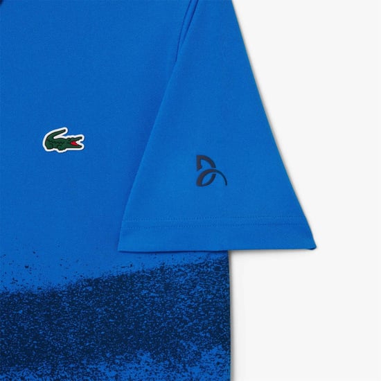 Men's Lacoste Djokovic Polo Shirt in Blue - Image 2
