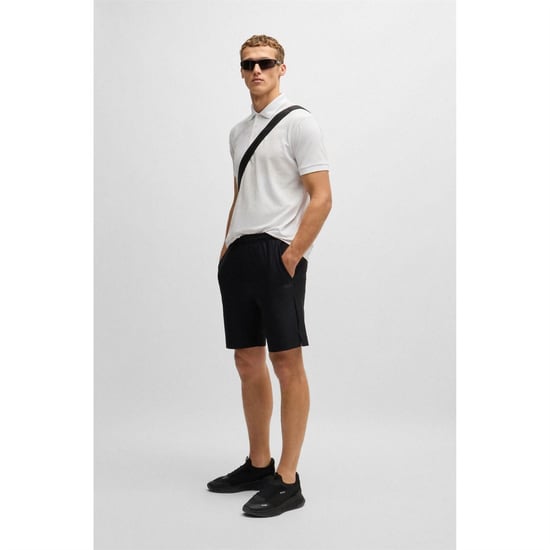 Men's Boss 3 Polo Shirt in White - Image 4