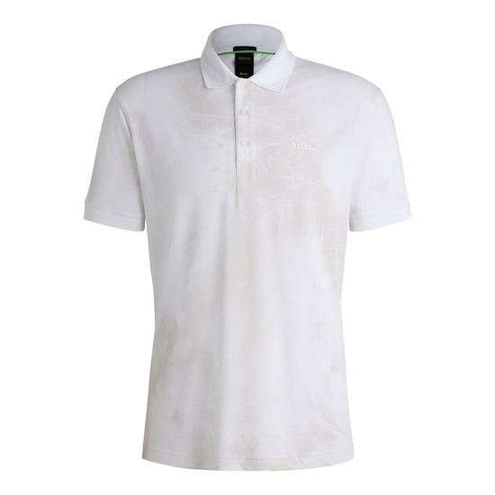 Men's Boss 3 Polo Shirt in White - Image 5