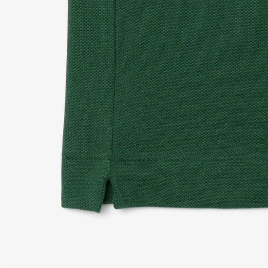 Men's Lacoste Fit L.12.12 Embroidered Shield Polo Shirt in Green - Image 3