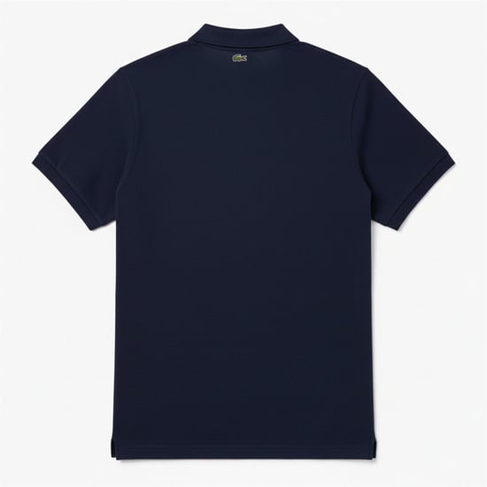 Men's Lacoste Fit Signature Print L.12.12 Polo Shirt in Blue - Image 2