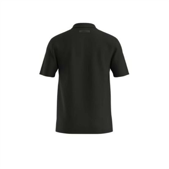 Men's Hugo Stretch Cotton Polo Shirt in Black - Image 2