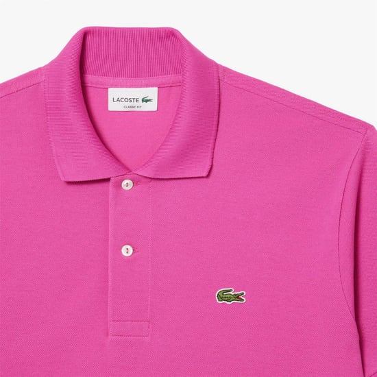 Men's Lacoste Fit L.12.12 Original Polo Shirt in Pink - Image 6