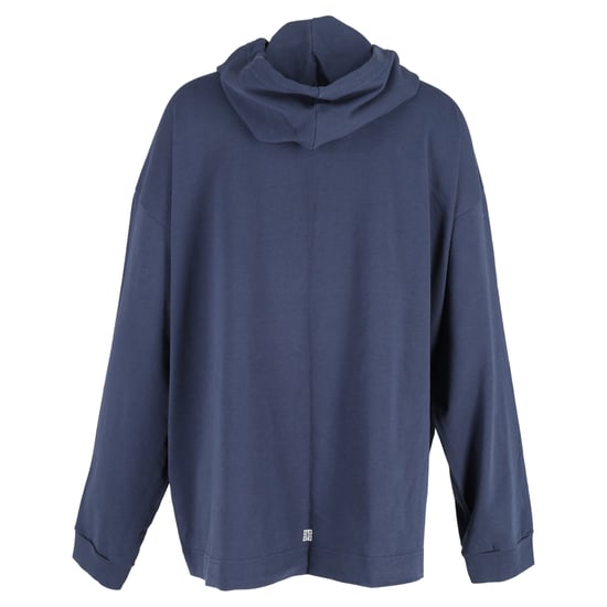 Givenchy Lightning Gedrukt Trekkoord Hoodie In Diepblauwe Katoen - Image 3