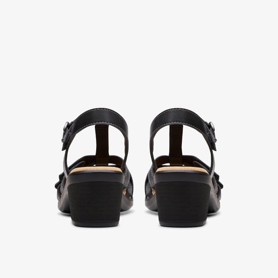 Emily2 Roze Zwarte Leren Sandalen - Image 6