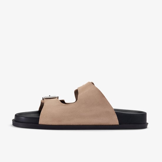 Zarlea Buckle Sand Suede Sandals - Image 2