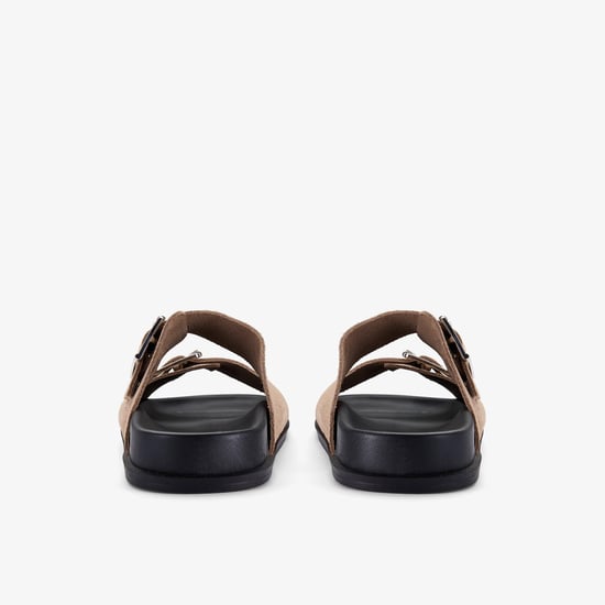 Zarlea Buckle Sand Suede Sandals - Image 5