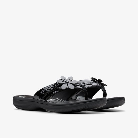 Brinkley Opal Black Pat Sandals - Image 4
