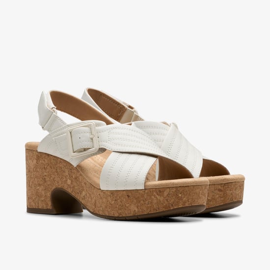 Nerisa West White Leather Sandals - Image 4