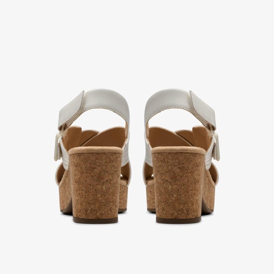 Nerisa West White Leather Sandals - Image 5