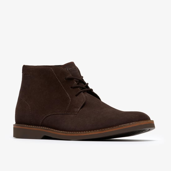 AtticusLT Mid Dark Brown Suede Boots - Image 4
