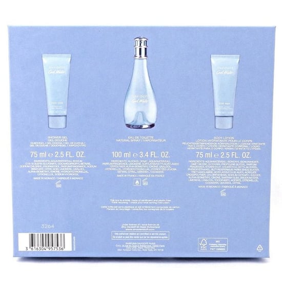 Davidoff Cool Water Gift Set (Eau De Toilette 100ml + Shower Gel 75ml + Body Lotion 75ml) - Image 4