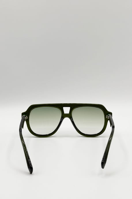 Bold Navigator Sunglasses in Green - Image 6