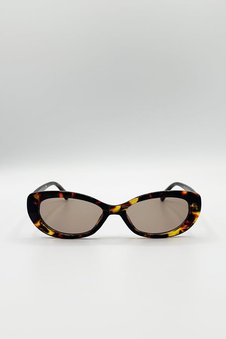 Bow Side Detail Sunglasses In Tortoiseshell - Removeable Bow - Image 3