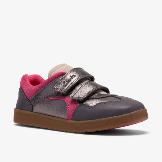 Disco Vibe K. Pewter Leather Trainers - Image 4